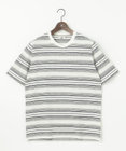 JOSEPH ABBOUD 【吸水速乾】リネンマルチボーダー Tシャツ