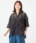 SHARE PARK LADIES オーバーサイズレースシャツ