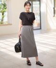 ANY 【洗濯機可】プリーツジャージタイトスカート