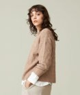 J.PRESS YORK STREET 【WOMEN】ショート ケーブルニット