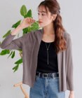 Tiaclasse 【小倉優子さん着用・UVケア・接触冷感】ショートトッパーカーディガン