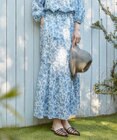 23区 【SLOW/一部店舗限定】ボタニカルプリント スカート