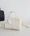 Maison de FLEUR スカーフ付きリボンキルティング2Wayボストン