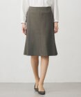 J.PRESS LADIES L 【洗える】T/Rアルガンシルク フレア スカート