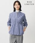 J.PRESS LADIES L 【WEB限定】ストライプ シャーリング ブラウス