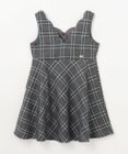 ANY KIDS チェック柄 ジャンパースカート