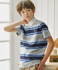 J.PRESS KIDS 【110-130cm】マルチボーダー 半袖ポロシャツ
