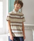 J.PRESS KIDS 【110-130cm】マルチボーダー 半袖ポロシャツ