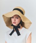 GRACE CONTINENTAL N.H Paris  ラフィアリボンハット