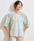 自由区 S 【カタログ掲載・洗える】エンブロイダリーローン ブラウス