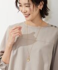 J.PRESS LADIES オーバルドロップ ネックレス