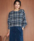23区 L 【洗える】CANCLINI メルトン チェック ブラウス