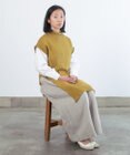 AND WOOL 〈上質な素材と手仕事から生まれた優しいニット〉オーガニックコットンロングベスト