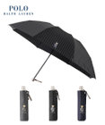 MOONBAT POLO RALPH LAUREN メンズ 折りたたみ傘 ストライプ×BEAR 65cm