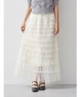 earth music&ecology ティアードフリルチュールスカート