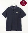 23区GOLF 【MEN/キングサイズ】ポリエステルサッカー 半袖ポロシャツ