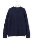 J.PRESS YORK STREET 【UNISEX】アランケーブル クルーネック ニット