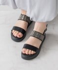 Bridget Birkin 【Bridget Birkin】キラキラバンドウェッジサンダル