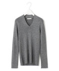 ICB 【洗える】エクストラファインメリノリブ Vネックニット