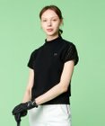 23区GOLF 人気デザインがアップデート！【WOMEN】ライトダンボール 半袖モックネックシャツ