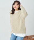 earth music&ecology モヘヤライクレースニット