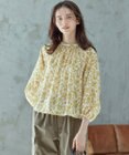 23区 S 【SLOW/一部店舗限定】ボタニカルプリント ブラウス