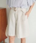 Feroux 【洗える】ベルテッドショート パンツ