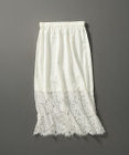 【LEE10月号掲載/洗える】レースコンビ ペチコート スカート