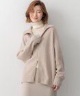 23区 S 【洗える】カシミヤブレンド ジップアップ ニットブルゾン