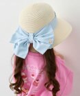 ANY KIDS 【UVカット】【日よけ付き】リボンブレードハット