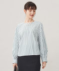 自由区 S 【洗える】SOMELOSクロップド丈 ブラウス