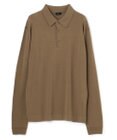 JOSEPH HOMME LIGHT MERIONS KNIT POLO LONG SLEEVE