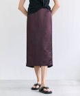 BEIGE， CASSITER / リネンブレンド サテンスカート