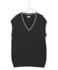 J.PRESS YORK STREET 【UNISEX】コットンケーブルチルデン ニットベスト