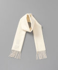AURORA LANVIN COLLECTION ランバン コレクション カシミヤ  無地プチマフラー　　（幅20cm)