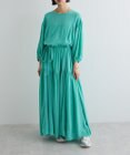 Green Parks ボリュームスリーブティアードワンピース
