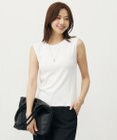 J.PRESS LADIES 【WEB限定カラーあり・洗える】FINE SLEEVELESS ニット タンクトップ