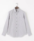 JOSEPH ABBOUD 【キングサイズ・柔らか・光沢感】コットンビエラストライプ シャツ