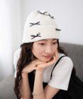 WEGO ribbon　knit　cap
