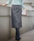 J.PRESS LADIES ウールシルクツイードグレンチェック スカート