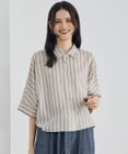自由区 【カタログ掲載・インせず決まる短め丈】ナチュラルリネン シャツ