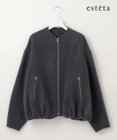 23区 【エステータ】ブラッシュドラムズウール ブルゾン