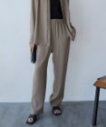 ICB L 【WEB限定カラーあり・洗える】 ライトダブルクロス ストレートパンツ