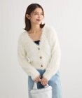 Green Parks ・Ｐｅｔｉｔ　Ｆｌｅｕｒ　シャギーニットカーディガン