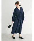 Green Parks ・ＥＬＥＮＣＡＲＥ　ＤＵＥ　Ｖネックイロイロ釦ワンピース