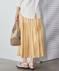 23区 【SLOW/洗える】コットンローン ティアード スカート