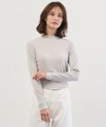 J.PRESS LADIES シルク混ベアテレコ ハイネック シアー カットソー
