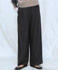 23区 【滝沢眞規子さん着用/VERY掲載/洗える】TWビエラ タック ワイド パンツ