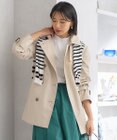 23区 コットンポリエステルギャバジン ショート トレンチコート