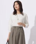 J.PRESS LADIES 【洗える】プレーティングジャージー フロントタック カットソー